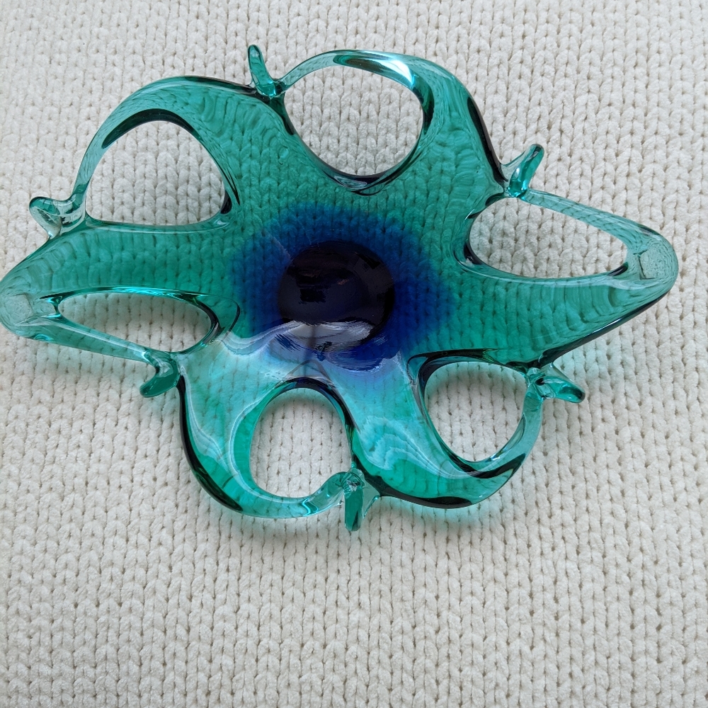 Vintage Murano Blown Glass Bowl.